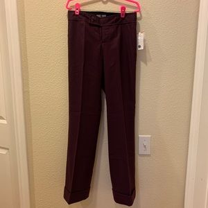 BNWT GAP Burgundy Wool Pants SZ 2